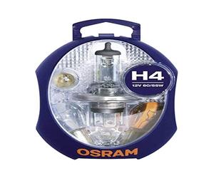 Osram CLKMH4 Minibox H4 mobile lamp replacement headlamp +5 spare lamps +3 flat