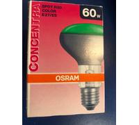 Osram Concentra Reflector Lamp R80 E27 60W Green Spotlight Dimmable