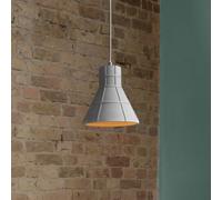 OSRAM CONCRETE BIM hanging light, grey, Ø 20 cm, concrete, E27