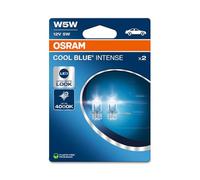 OSRAM COOL BLUE® INTENSE W5W, up to 4,000K, halogen signal lamp, double blister (2 lamps)