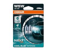 OSRAM COOL BLUE INTENSE W5W, up to 4,000K, halogen signal lamp, double blister (2 lamps), 2825HCBN-02B