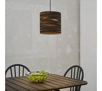 OSRAM CYLINDER hanging light, 1-bulb, brown, Ø 25 cm, corrugated cardboard