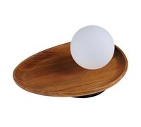 OSRAM Decor Acacia Nest Table Light, Acacia Wood Brown, G9 Version, Metal, Glass, Textile Cable