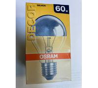Osram Decor Bulb Cup Silver Reflector Head E27 240V 60W Dimmable [EEK: G]