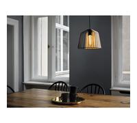 Osram Decor Cage Bell Pendant Ceiling Light E27 Black Rattan Max 15W LED Modern