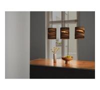 Osram Decor Cardboard Cylinder Pendant Ceiling Light 3 X E27 Brown