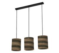 Osram Decor Cardboard Cylinder Pendant Ceiling Light 3XE27 Brown Max 3x15W LED