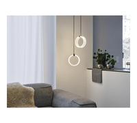 Osram Decor Circle 2 X Pendant Ceiling Light Pl 14W Click Cct Black