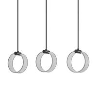 Osram Decor Circle 3 X Pendant Ceiling Light LN 20W Click CCT Black
