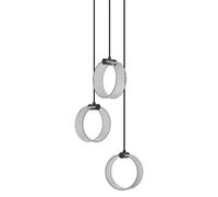 Osram Decor Circle 3 X Pendant Ceiling Light PL 20W Click CCT Black