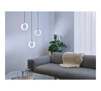 Osram Decor Circle 3 X Pendant Ceiling Light LN 20W Click CCT Black