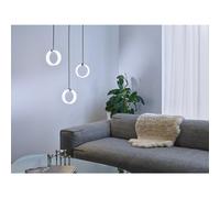 Osram Decor Circle 3 X Pendant Ceiling Light LN 20W Click CCT Black