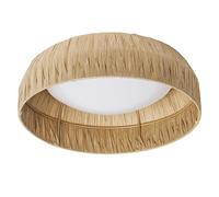 OSRAM Decor Decorative Ceiling Light with Bamboo Shade, 300mm, 12W, 400lm, 3000K, 830 Warm White, IP20, Brown, LED not Replaceable