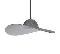 Osram Decor Felt Hat Pendant Ceiling Light E27 Dark Grey Felt Max 6W LED Modern