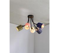 Osram Decor Felt Weaving Cans Ceiling Light 5Xe14 Multicolour 5X10W Led Modern