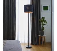 OSRAM Decor Felt Weaving Cans floor lamp, grey, 1-bulb, E27