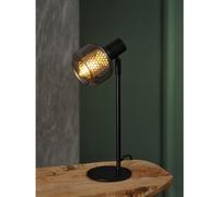 OSRAM Decor Firefly Table E14 Table lamp, Black, Metal/Glass, Industrial Style, Textile Cable, Compact