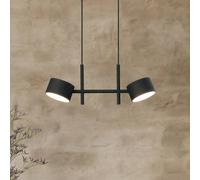 OSRAM Decor Kyoto LED pendant light, 2-bulb, black, dimmable