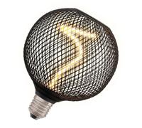 Osram Decor Led Spiral Filament Globe Lamp 125 14 Black Dim 3.5W 818 E27 4 Pack