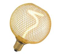 Osram Decor Led Spiral Filament Globe Lamp 125 18 Gold Dim 3.5W 818 E27 4 Pack