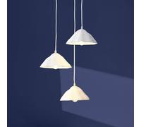 OSRAM Decor Lotus Leaf hanging light, 3-bulb, white, paper, E14