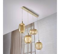 OSRAM Decor Needle Linear hanging light, beige, steel, 4-bulb E27