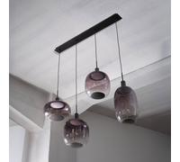 OSRAM Decor Needle Linear hanging light, grey, steel, 4-bulb E27