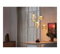 Osram Decor Needle Pendant Linear Ceiling Light 4 X E27 Beige