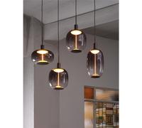 Osram Decor Needle Pendant Linear Ceiling Light 4XE27 Dark Grey 4x15W LED Modern