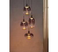 Osram Decor Needle Pendant Plate Ceiling Light 4 X E27 Dark Grey