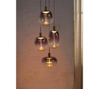 Osram Decor Needle Pendant Plate Ceiling Light 4XE27 Dark Grey 4x15W LED Modern