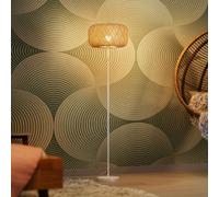 Osram Decor Paper Bale Floor Lamp E27 Beige Boho Style Standing Light