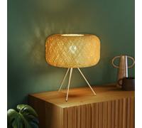 Osram Decor Paper Bale Table Lamp E27 Beige Boho Style Bedside Desk Light