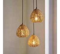 Osram Decor Paper Drop Pendant Plate Ceiling Light 3XE27 Beige 3x6W LED Modern