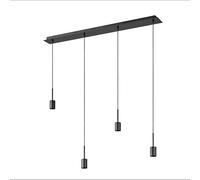 Osram Decor Needle Pendant Linear Ceiling Light 4XE27 Dark Grey 4x15W LED Modern