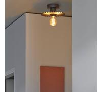 OSRAM Decor Plissee ceiling light, grey, steel, E27