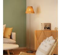 Osram Decor Raffia Floor Lamp E27 Green Natural Boho Standing Tall Light