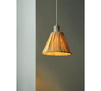 OSRAM Decor Raffia pendant light, 1-bulb, raffia, natural colour