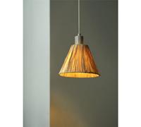 OSRAM Decor Raffia pendant light, 1-bulb, raffia, natural colour