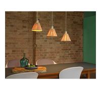 Osram Decor Raffia Pendant Linear LED Ceiling Light 3XE27 Green 3x15W Modern
