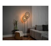 Osram Decor Rattan Dandelion Floor Lamp 2 X E27 Brown Natural Standing Light