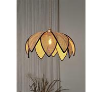Osram Decor Rattan Lotus Pendant Ceiling Light 480mm E27 Brown 15W LED Modern