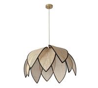 Osram Decor Rattan Lotus Pendant Ceiling Light 670mm E27 Brown 15W LED Modern