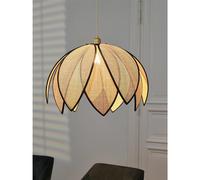 Osram Decor Rattan Lotus Pendant Ceiling Light 670mm E27 Brown 15W LED Modern