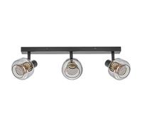 OSRAM Decor Spot Firefly wall Light, 3x2.8W, E14, 750lm, 2700K, Warm White, dimmable, IP20, Metal/Glass, Black, LED Included and Replaceable