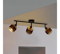 OSRAM Decor Spot Hornet ceiling light, 3-bulb, black/gold