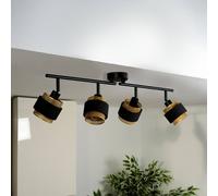 OSRAM Decor Spot Hornet ceiling light, 4-bulb, black/gold