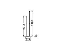 OSRAM DECOR STICK floor lamp, beige, height 146 cm, 2 x E27