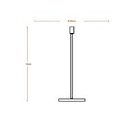 OSRAM DECOR STICK floor lamp, beige, height 78 cm, 1 x E27
