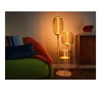 Osram Decor Stick Short Floor Lamp 3 X E27 Beige Triple Head Standing Light